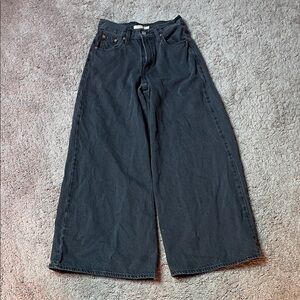 Levi's Charcoal Wide-Leg Jeans